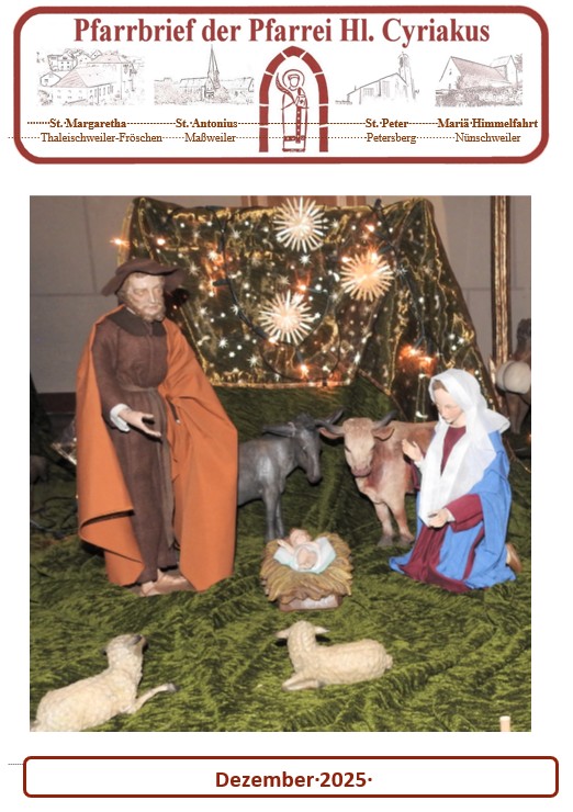 Titelseite Pfarrbrief Pfarrbrief Heiliger Cyriakus