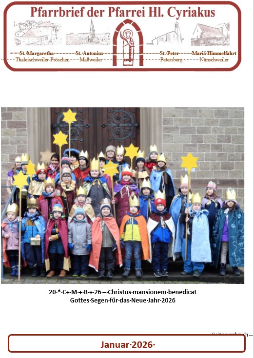 Pfarrbrief Heiliger Cyriakus