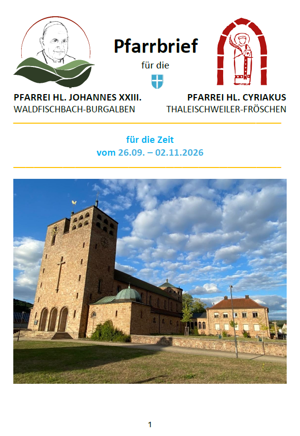 Titelbild Oktober Pfarrbrief Heiliger Cyriakus