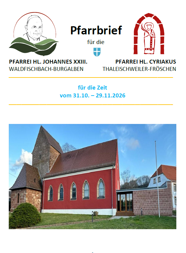 Titelbild Pfarrbrief November Pfarrbrief Heiliger Cyriakus
